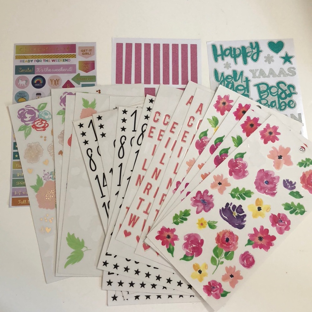 Happy Planner Stickers Various Sheets Some Used